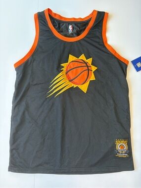 Phoenix Suns Black & Orange NBA Basketball Jersey Large NWT